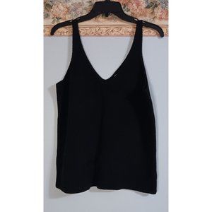 The Drop Black Large Knit Stretch Casual Minimalist Modern Boho Tank Top